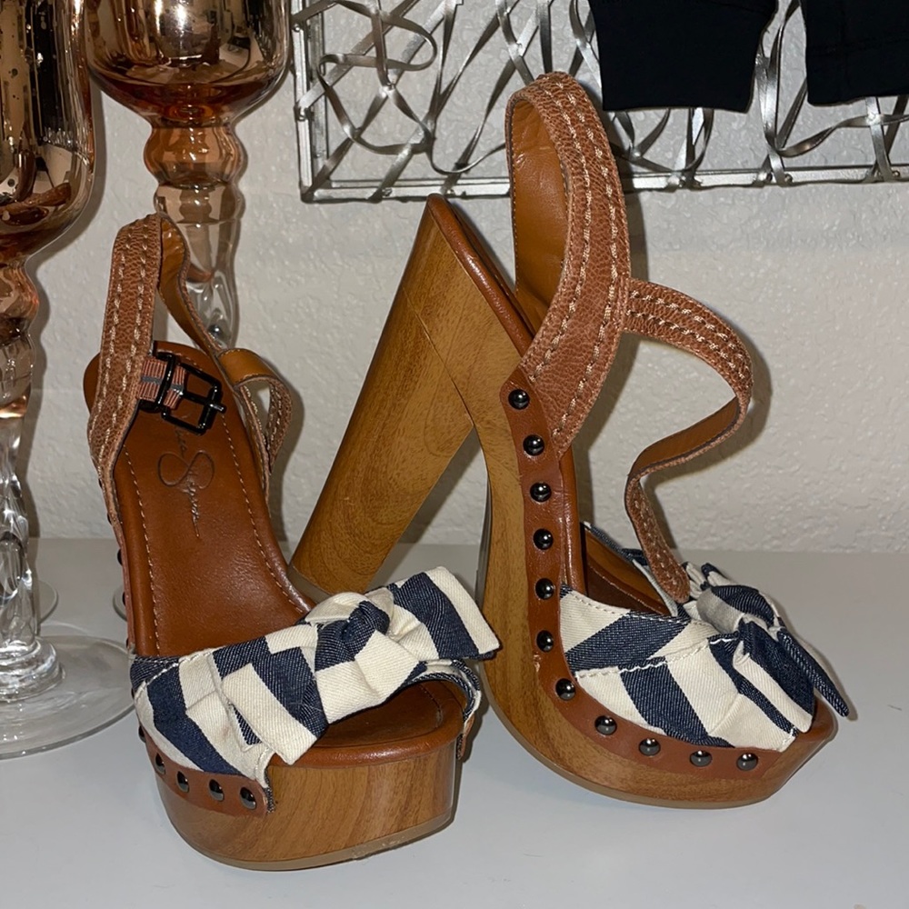 Nautical Platform Strappy  Jessica Simpson heels
